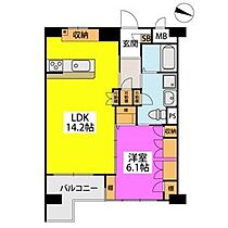 ロマネスク大名905 905 ｜ 福岡県福岡市中央区大名１丁目4-24（賃貸マンション1LDK・9階・44.91㎡） その2