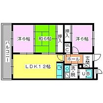 グリーンハイツ若宮 302 ｜ 福岡県福岡市東区若宮１丁目24-29（賃貸マンション3LDK・3階・71.06㎡） その2