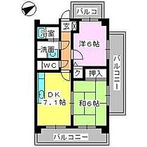 ラフィーネ篠栗 303 ｜ 福岡県糟屋郡篠栗町庄２丁目1-15（賃貸マンション2DK・3階・46.00㎡） その2