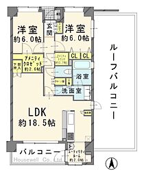 間取図画像 2SLDK