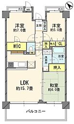 間取図画像 3LDK
