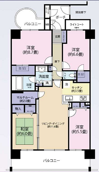 間取りを拡大表示