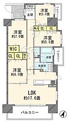 イニシア大宮宮原サザンフォート 4LDKの間取図画像