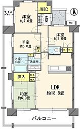 シンフォニーレジデンス 4LDKの間取図画像