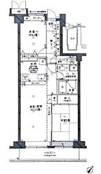 オーベル大宮指扇 2LDKの間取図画像