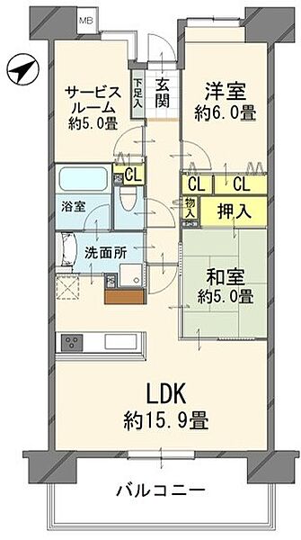 間取りを拡大表示