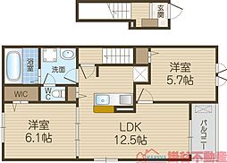 ジェイ プラサーダ 2LDKの間取図画像