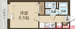 リブリ・千里丘 1Kの間取図画像
