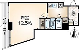孝成ビル 1Kの間取図画像