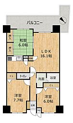 間取図画像 3LDK