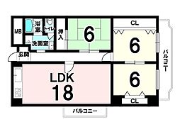 間取図画像 3LDK
