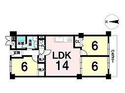 間取図画像 3LDK