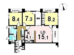 間取図画像 3LDK