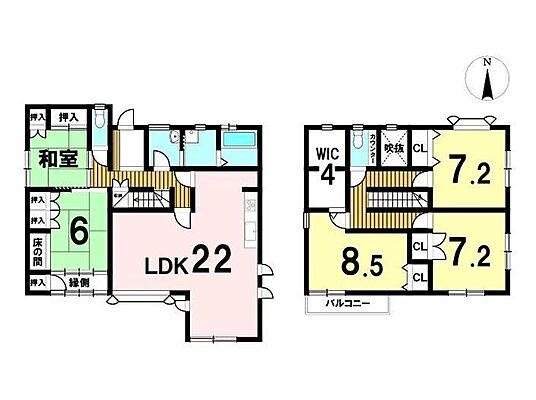 間取り 桑名市野田6丁目　中古一戸建て