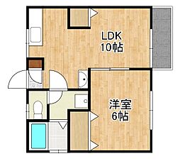 エクセルコーポ88 1LDKの間取図画像