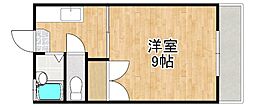 ホワイトハウス 1Kの間取図画像