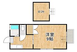 エクセルA 1SKの間取図画像