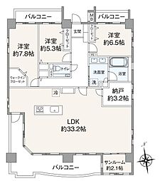 間取図画像 3LDK