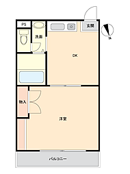 メゾン・ド・ソンジュ 1DKの間取図画像