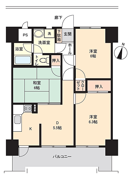 間取りを拡大表示