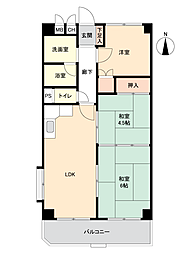緑町マンション 3LDKの間取図画像