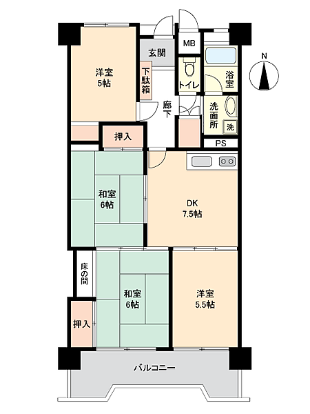 間取りを拡大表示