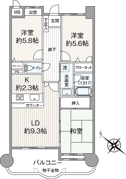 間取りを拡大表示