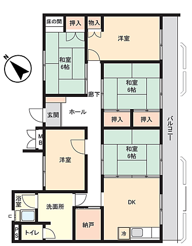 間取りを拡大表示