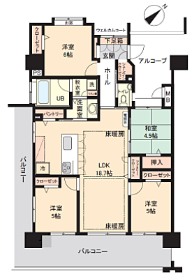 間取りを拡大表示