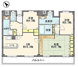 カーサロブレ 3LDKの間取図画像