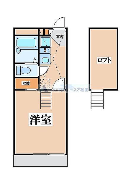 レオパレスピーチ ｜大阪府東大阪市中新開1丁目(賃貸アパート1K・2階・19.87㎡)の写真 その2