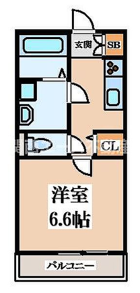 ドリームハウス ｜大阪府東大阪市荒本2丁目(賃貸アパート1K・1階・26.29㎡)の写真 その2