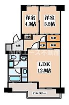 大阪府吹田市山田西1丁目（賃貸マンション2LDK・9階・55.67㎡） その2