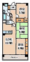 ヴェルテ忍ヶ丘II番館  ｜ 大阪府四條畷市岡山2丁目（賃貸マンション3LDK・2階・67.16㎡） その2