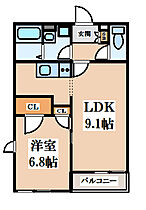 レオネクストサンモール畷  ｜ 大阪府四條畷市二丁通町（賃貸アパート1LDK・2階・42.23㎡） その2