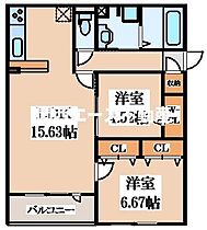 プロスパー東大阪  ｜ 大阪府東大阪市善根寺町5丁目（賃貸アパート2LDK・3階・61.78㎡） その2