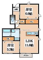 フォレストメゾンSOLEIL  ｜ 大阪府東大阪市松原1丁目（賃貸アパート2LDK・1階・53.20㎡） その2