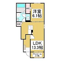 長野県諏訪市大字四賀（賃貸アパート1LDK・1階・50.01㎡） その2