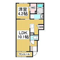 コンフォーティア中洲III  ｜ 長野県諏訪市大字中洲（賃貸アパート1LDK・1階・39.17㎡） その2