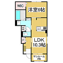 C・C  ｜ 長野県岡谷市長地梨久保1丁目（賃貸アパート1LDK・1階・47.66㎡） その2