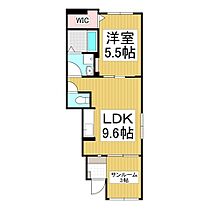 ふるり  ｜ 長野県諏訪市大字四賀（賃貸アパート1LDK・1階・40.10㎡） その2