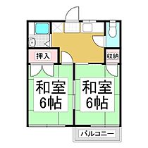 リバーサイド駒沢  ｜ 長野県岡谷市川岸東（賃貸アパート2K・2階・34.00㎡） その2