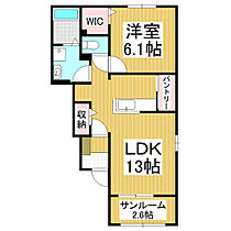 カルム・アンシャンテ　B  ｜ 長野県茅野市玉川（賃貸アパート1LDK・1階・50.09㎡） その2