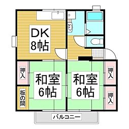 間取図画像 2DK