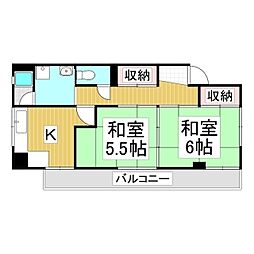 フジビル 2Kの間取図画像