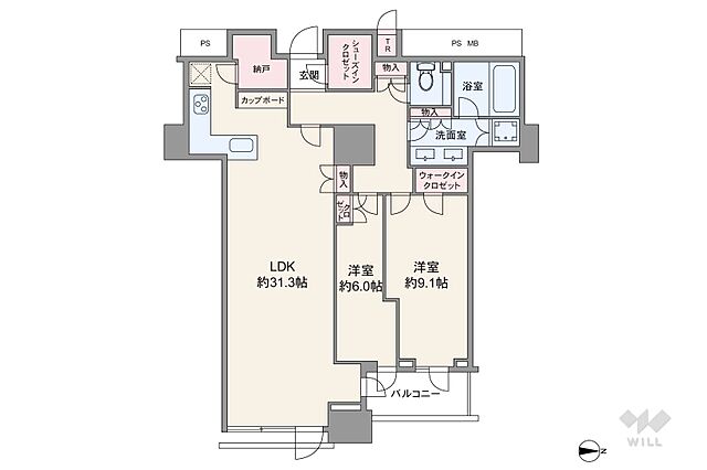 間取り 三田ガーデンヒルズイーストヒル 9階/-