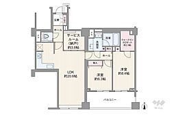 間取図画像 2SLDK