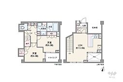 オープンレジデンス南青山イーストテラス 2LDKの間取図画像