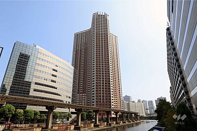 外観：芝浦アイランドケープタワーの外観(北西側から)
