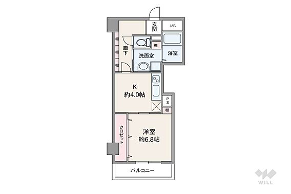 間取りは専有面...